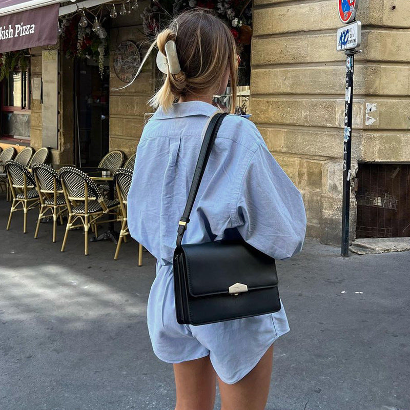 Shirt Playsuit in Powder Blue with Cinched Waist - powder blue back view